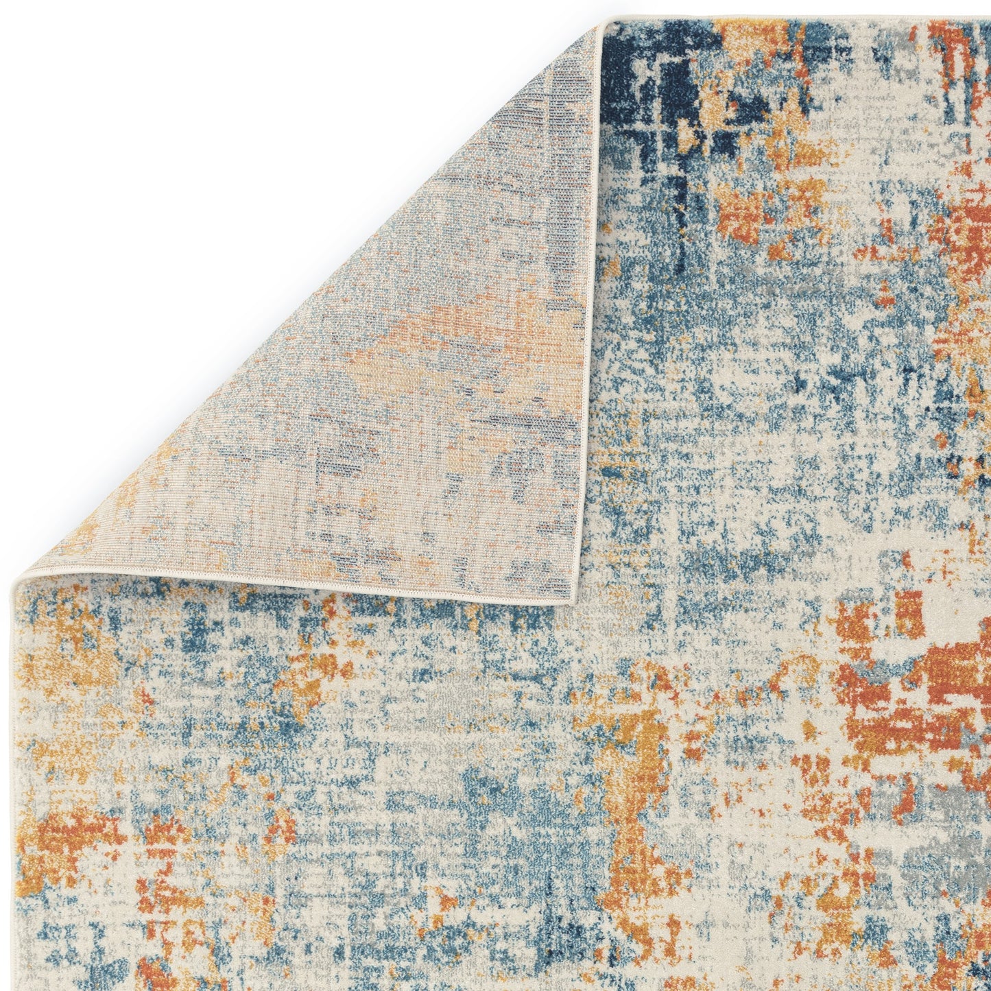 Nova Illusion Abstract NV39 Rugs in Ochre Yellow