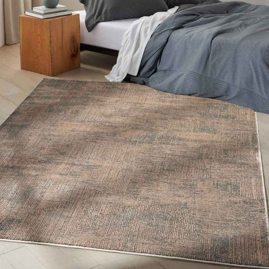 Calvin Klein IRR01 CK024 Irradiant Linear Rug in Black Ivory