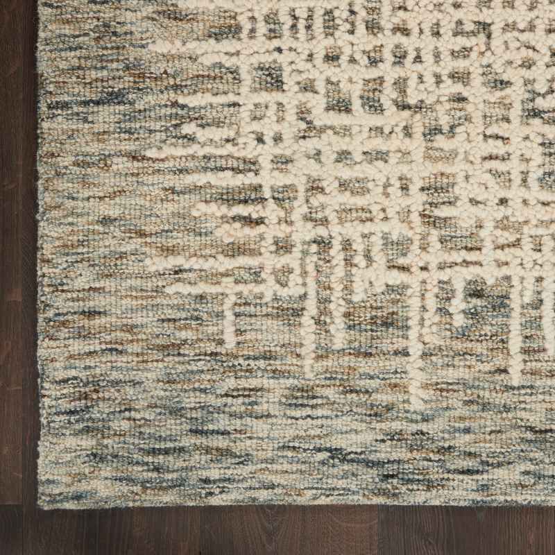 Colorado CLR03 Linear Wool Runner Rug by Nourison in Ivory Multi