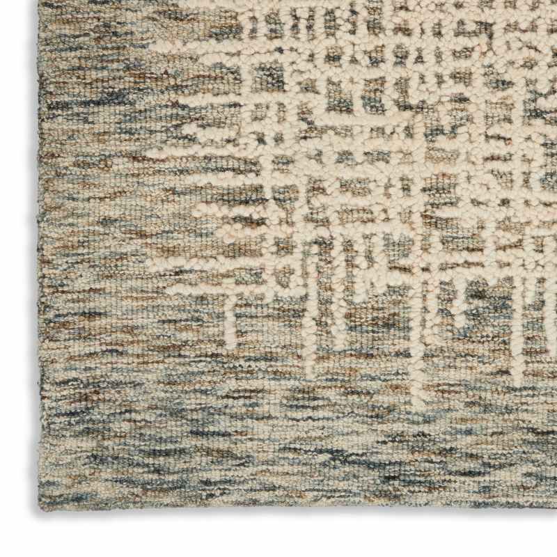 Colorado CLR03 Linear Wool Runner Rug by Nourison in Ivory Multi