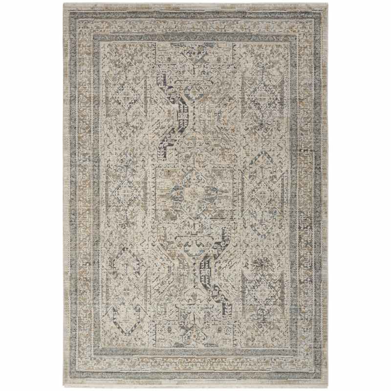Lynx LNX01 Traditional Rugs by Nourison in Ivory Grey Blue