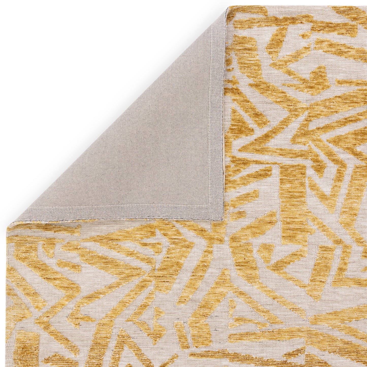 Mason Scatter Modern Abstract Rugs in Yellow Gold