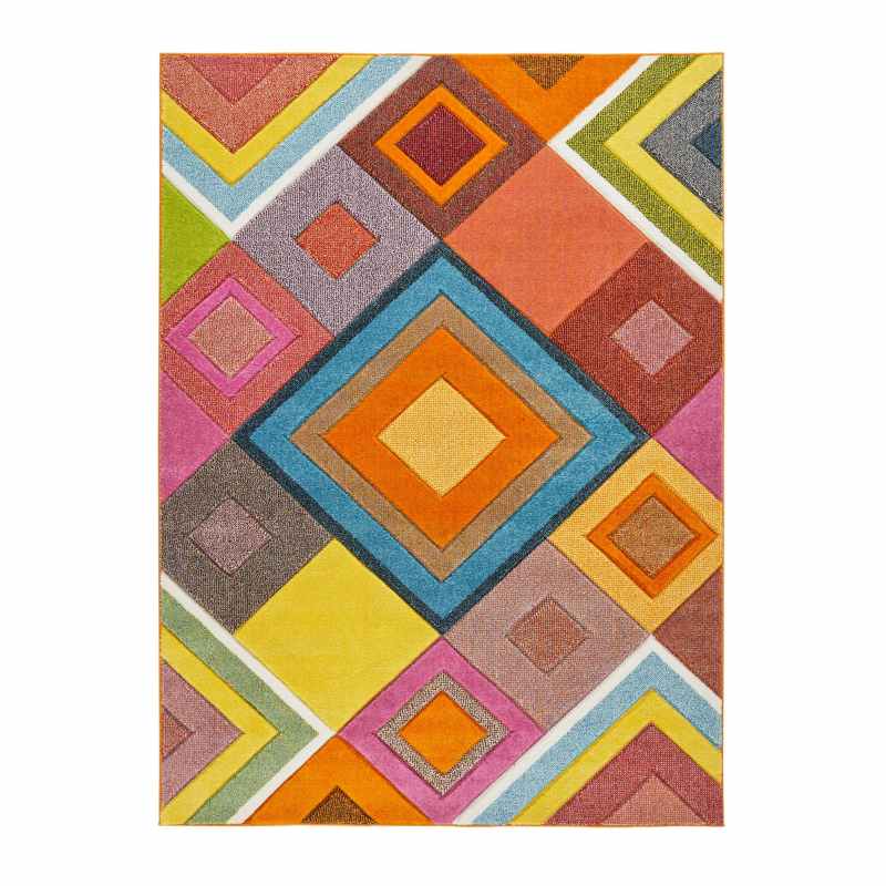 Viva VIV104 Geometric Rug by Concept Looms in Multi