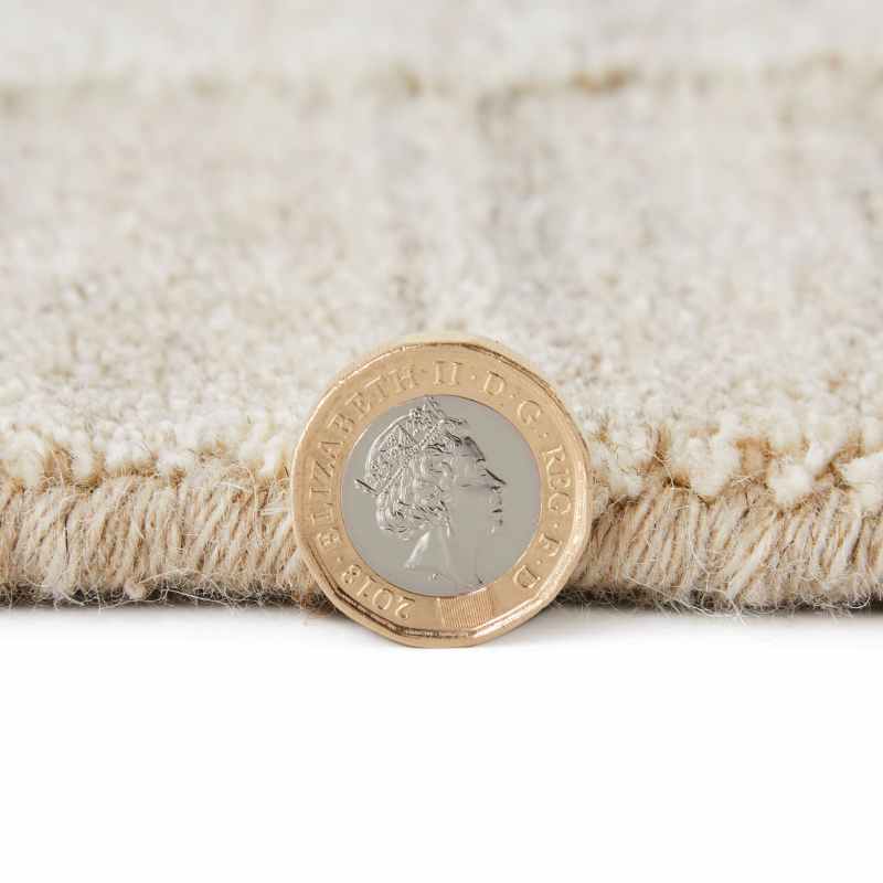 Dune DU147 Wave Wool Rugs by Concept Looms in Beige