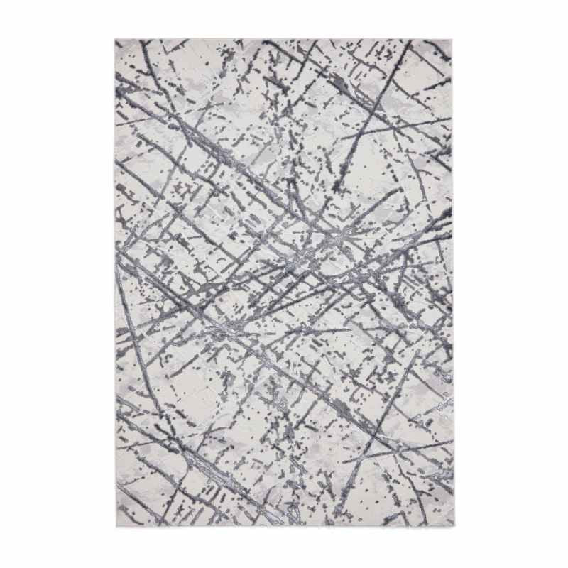 Artemis B8403A Modern Abstract Rugs in Silver Grey