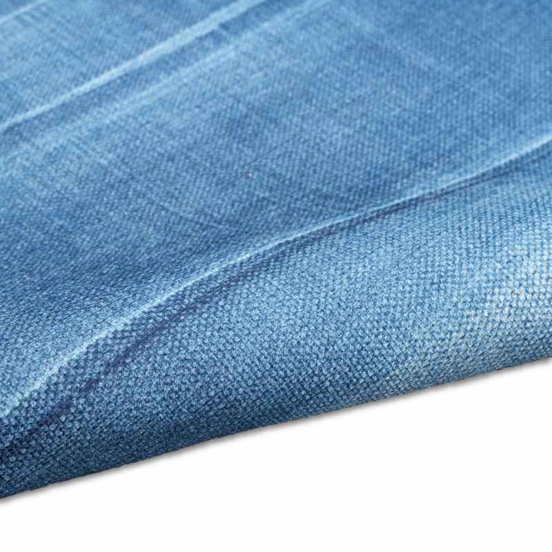 Calvin Klein LDR01 CK031 Launder Washable Runner Rugs in Aqua Blue