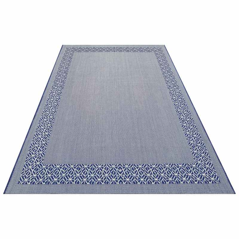 Concept Looms Terrazzo TRZ01 Indoor Outdoor Rugs in Navy Blue