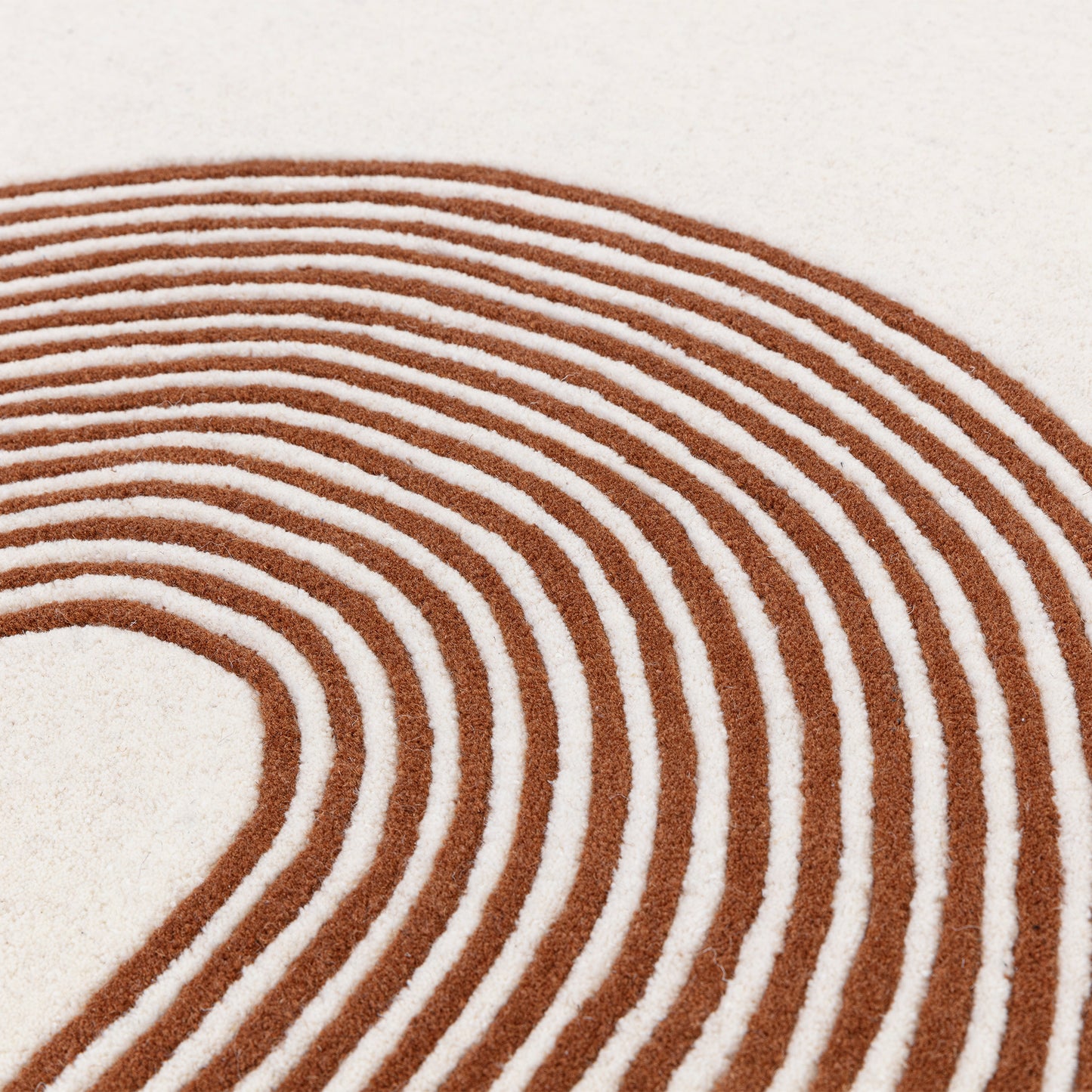 Matrix Arches MAX85 Wool Abstract Rugs in Amber Orange