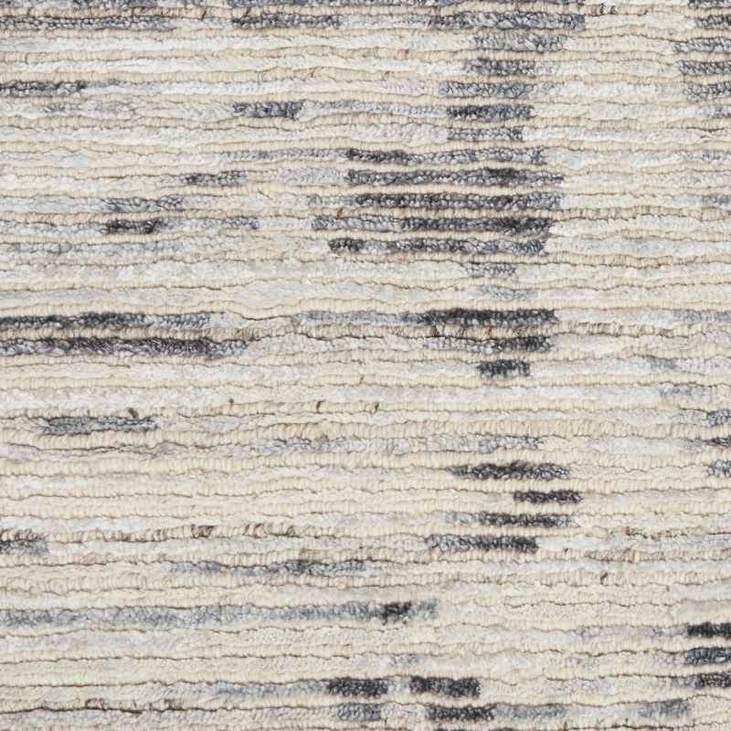 Ocean OCP03 Abstract Rug by Nourison in Cream Charcoal Grey