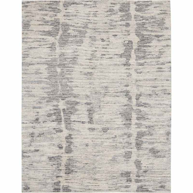 Ocean OCP03 Abstract Rug by Nourison in Cream Charcoal Grey