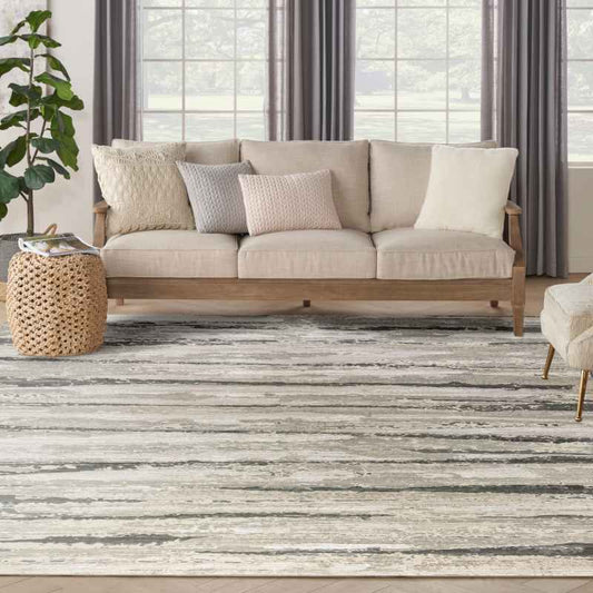 Sustainable Trend SUT03 Abstract Rugs by Nourison in Ivory Multi
