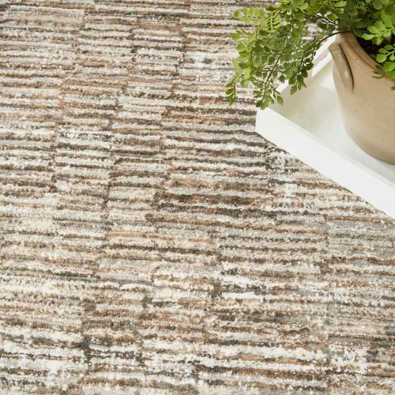 Sustainable Trend SUT06 Abstract Rugs by Nourison in Ivory Mocha