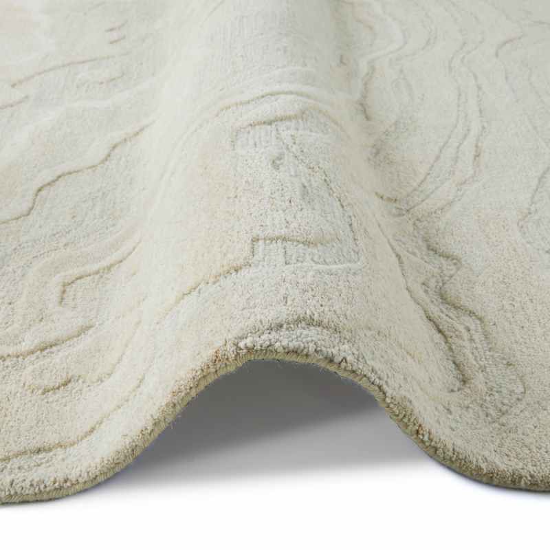 Graceful GRU01 Abstract Wool Rugs by Nourison in Ivory White