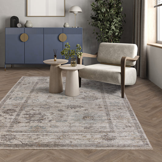 Jasper JA01 Traditional Classic Heritage Rugs in Blue