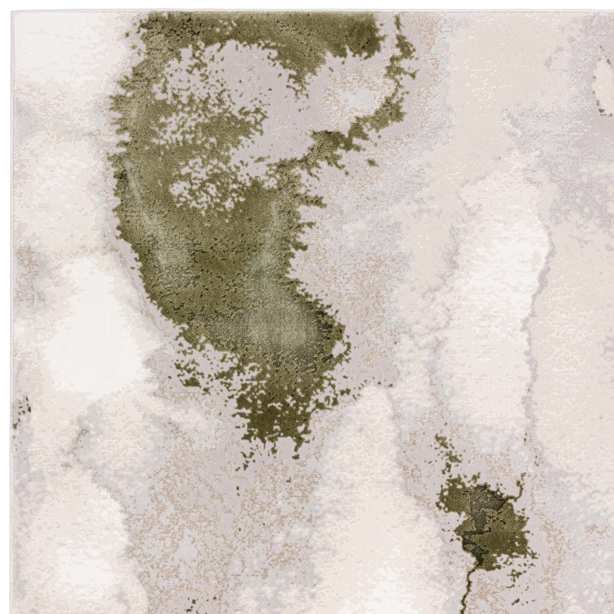 Stellar ST04 Modern Abstract High Shine Rugs in Green – The Rug Seller