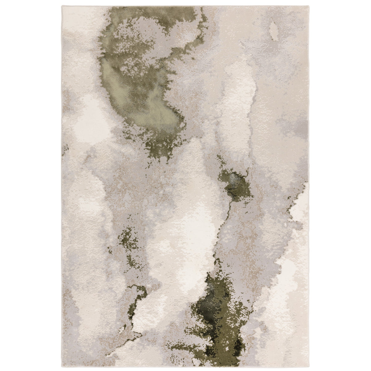 Stellar ST04 Modern Abstract High Shine Rugs in Green – The Rug Seller
