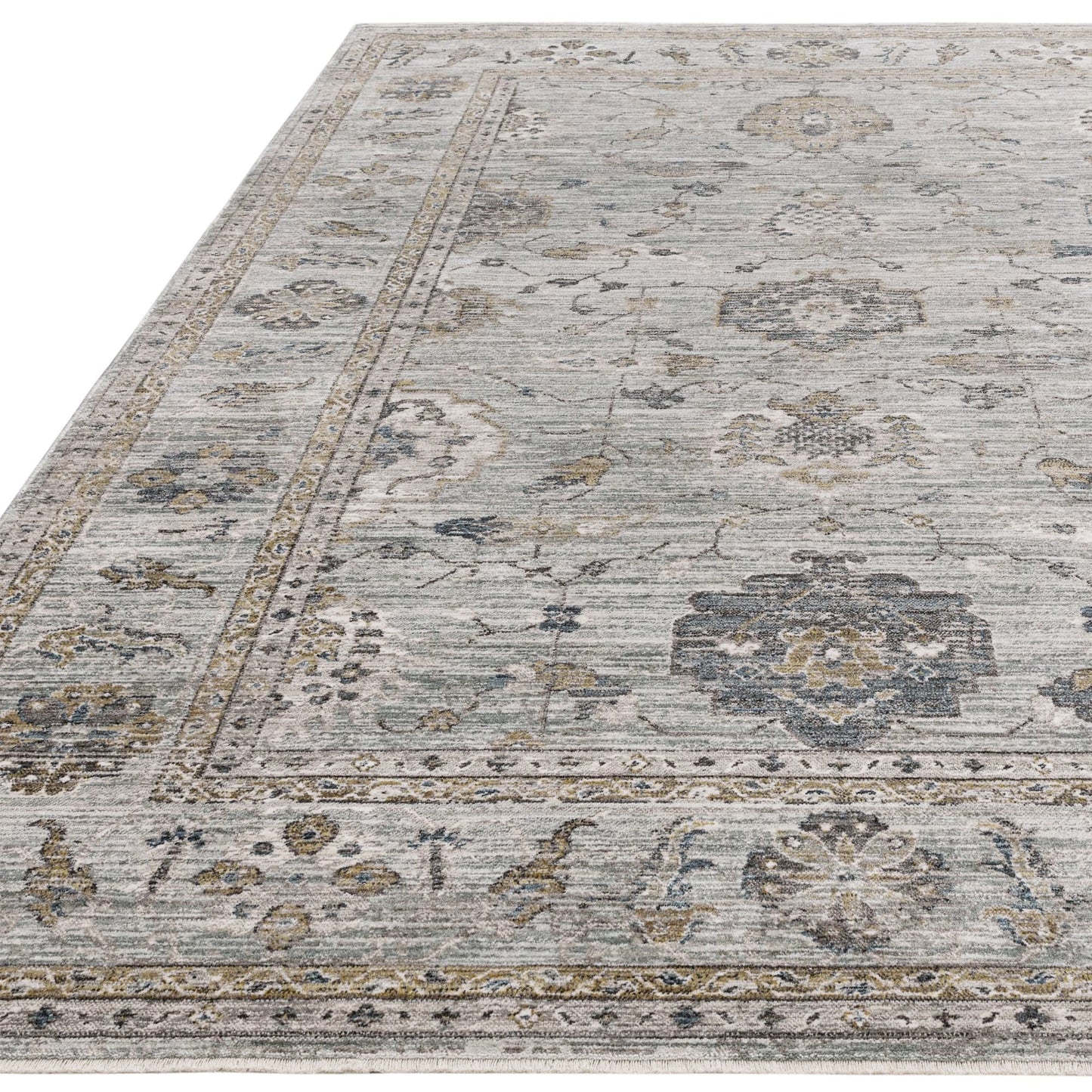 Jasper JA01 Traditional Classic Heritage Runner Rugs in Blue