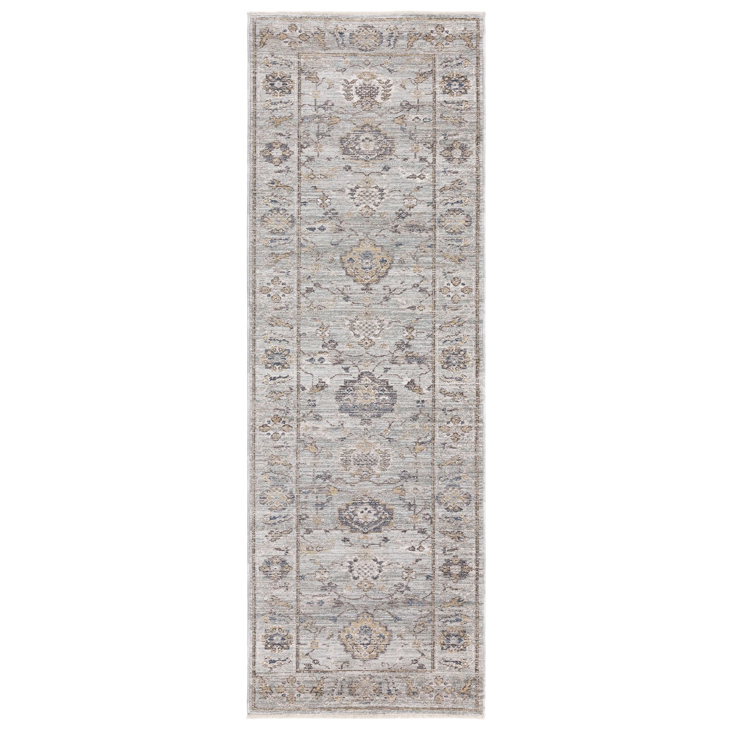 Jasper JA01 Traditional Classic Heritage Runner Rugs in Blue