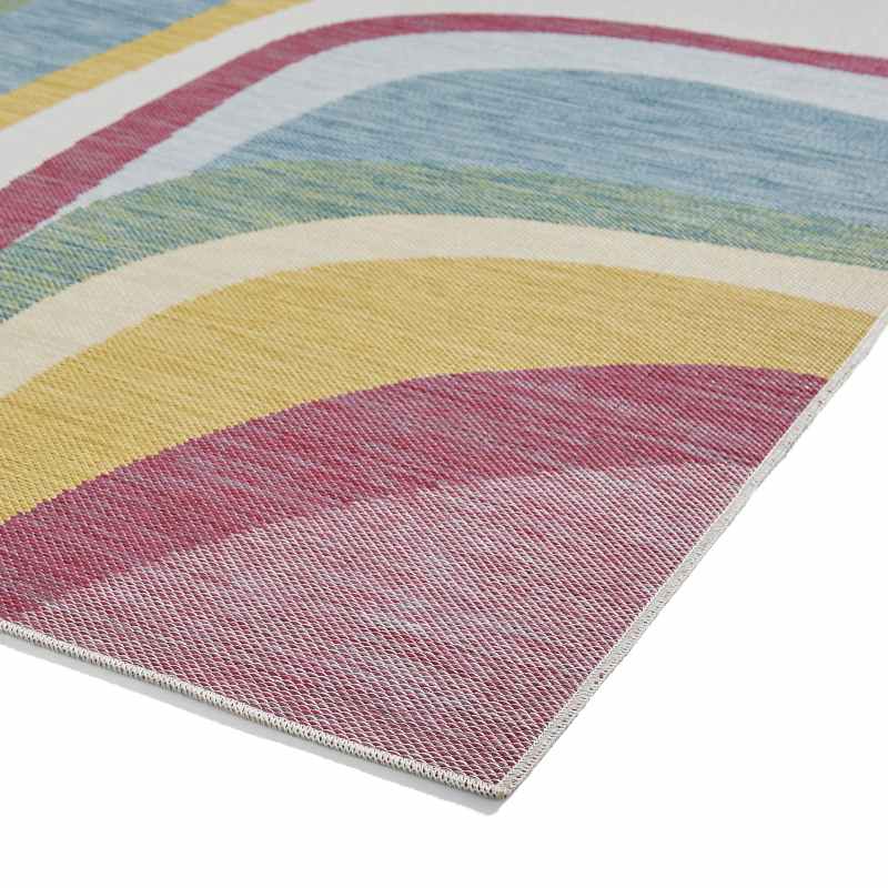 Spectrum E9333 Indoor Outdoor Abstract Rugs in Multi