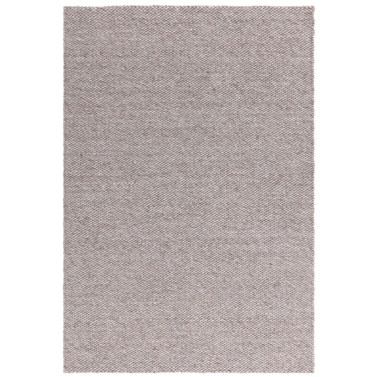Zander Boho Chunky Wool Plain Rugs in Charcoal Grey