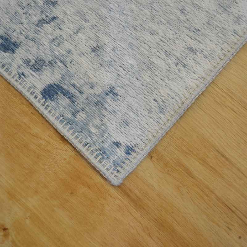 Bruges Abstract Rugs 97003 5004 in Cream Cotton Chenille
