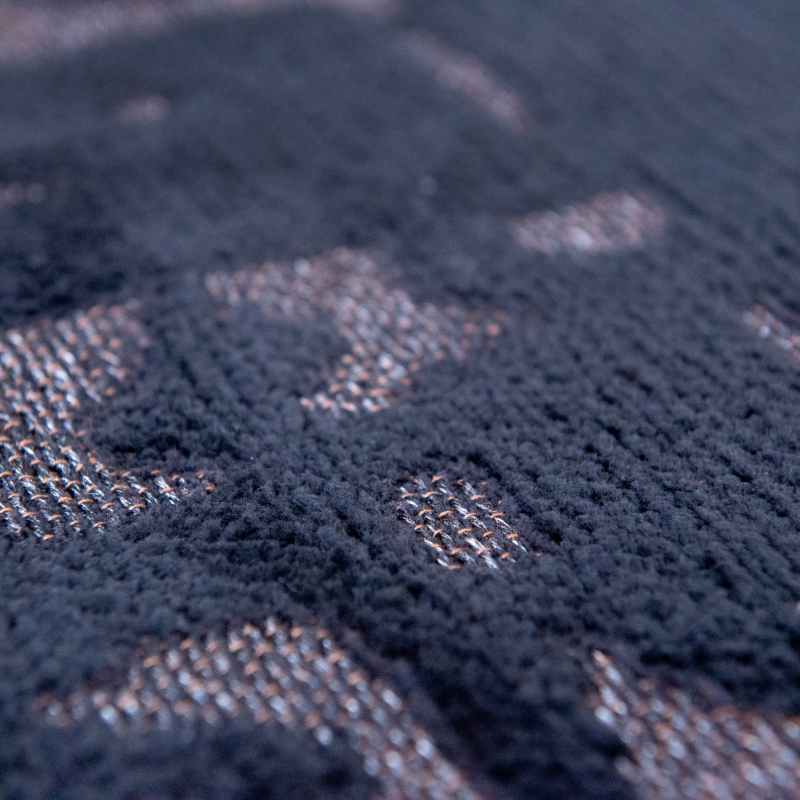 Louis De Poortere Structures Baobab 9200 Circle Rugs in Black Water