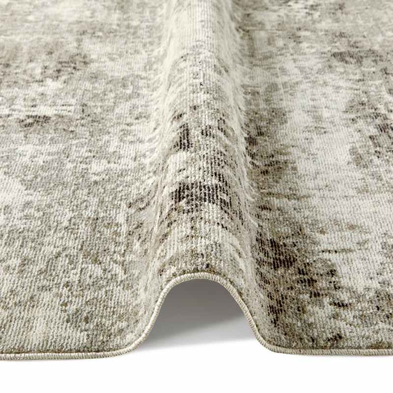 Rossa ROS03 Abstract Rug by Concept Looms in Ivory Grey