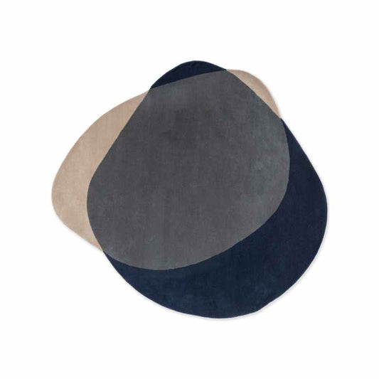 Element Arp Wool Rugs 087608 in Blue by Brink and Campman