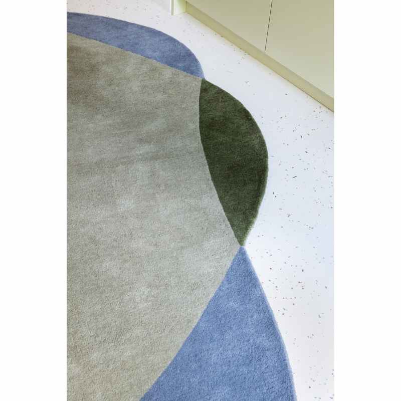 Element Chad Wool Rugs 087704 in Grey Green by Brink and Campman