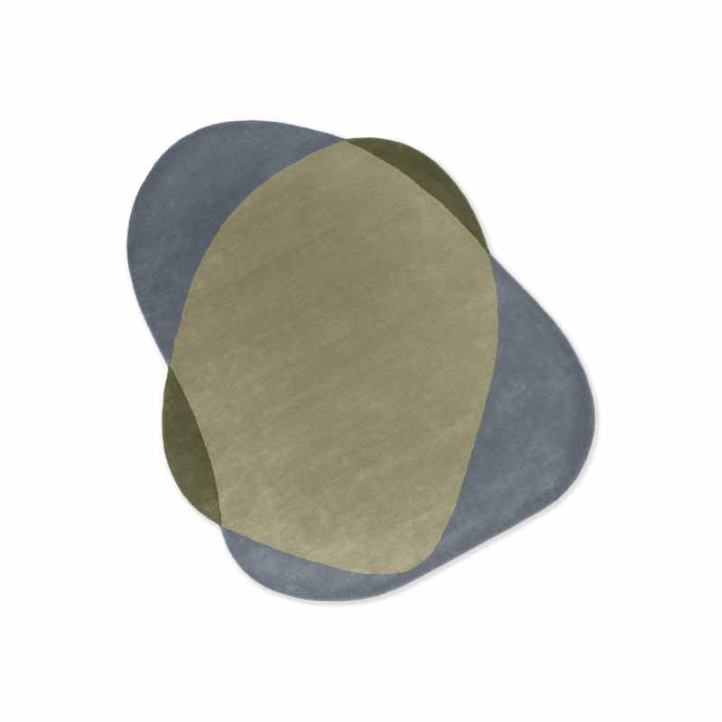 Element Chad Wool Rugs 087704 in Grey Green by Brink and Campman