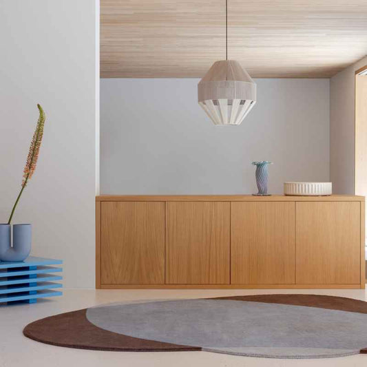 Element Chad Wool Rugs 087705 in Brown Blue by Brink and Campman