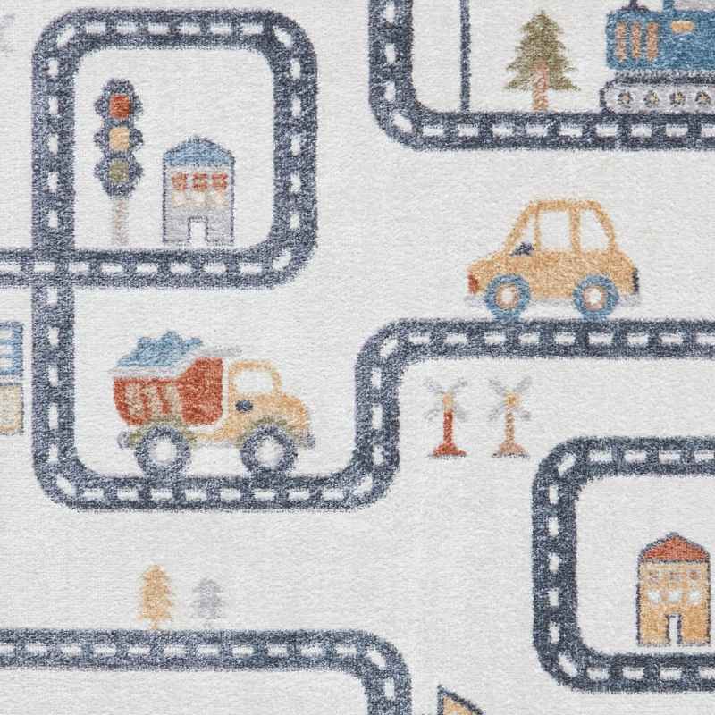 Vida Kids Map Washable Childrens Rugs in Multi