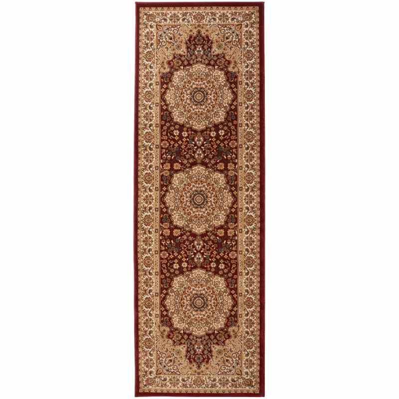 Grand Heritage GH101 Traditional Persian Runner Rugs by Concept Looms in Red