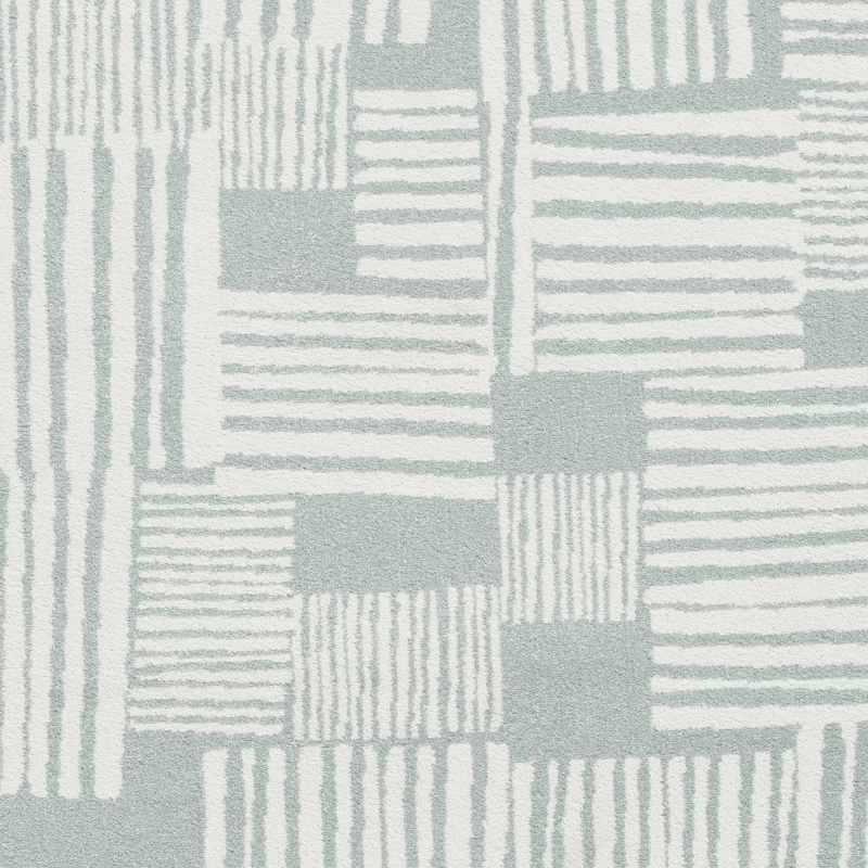 Blocks Modern Geometric Washable Rugs by Catherine Lansfield in Sage Green