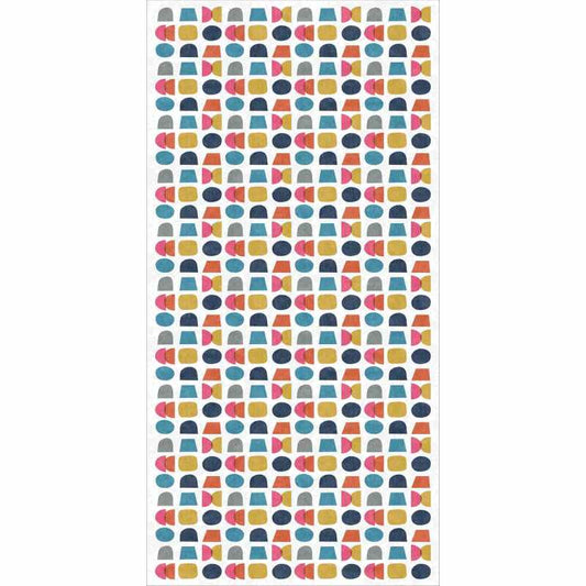 Connect Geo Washable Geometric Runner Rugs by Catherine Lansfield in Multi