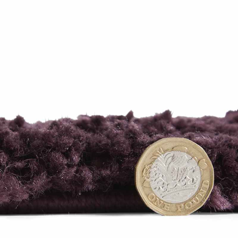 Boho 5413 Berber Shaggy Modern Runner Rugs in Purple