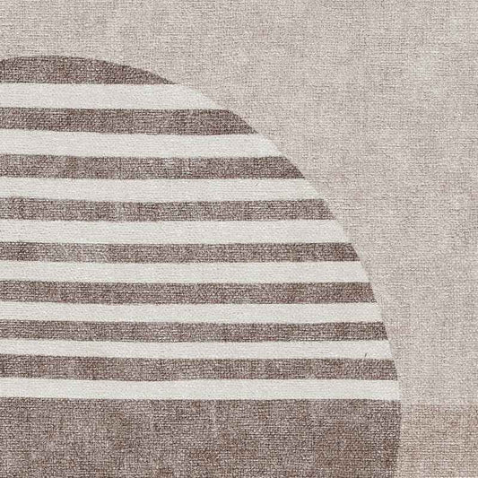 Whisper H1067 Washable Geometric Flat Weave Runner Rugs in Beige