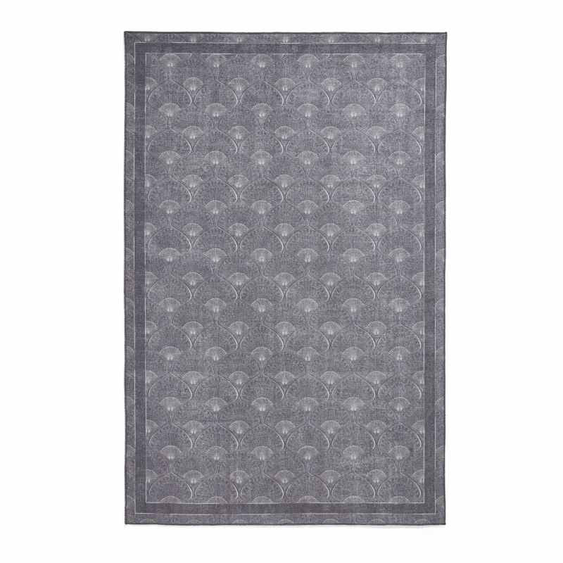 Deco Peacock Modern Washable Rugs by Catherine Lansfield in Grey