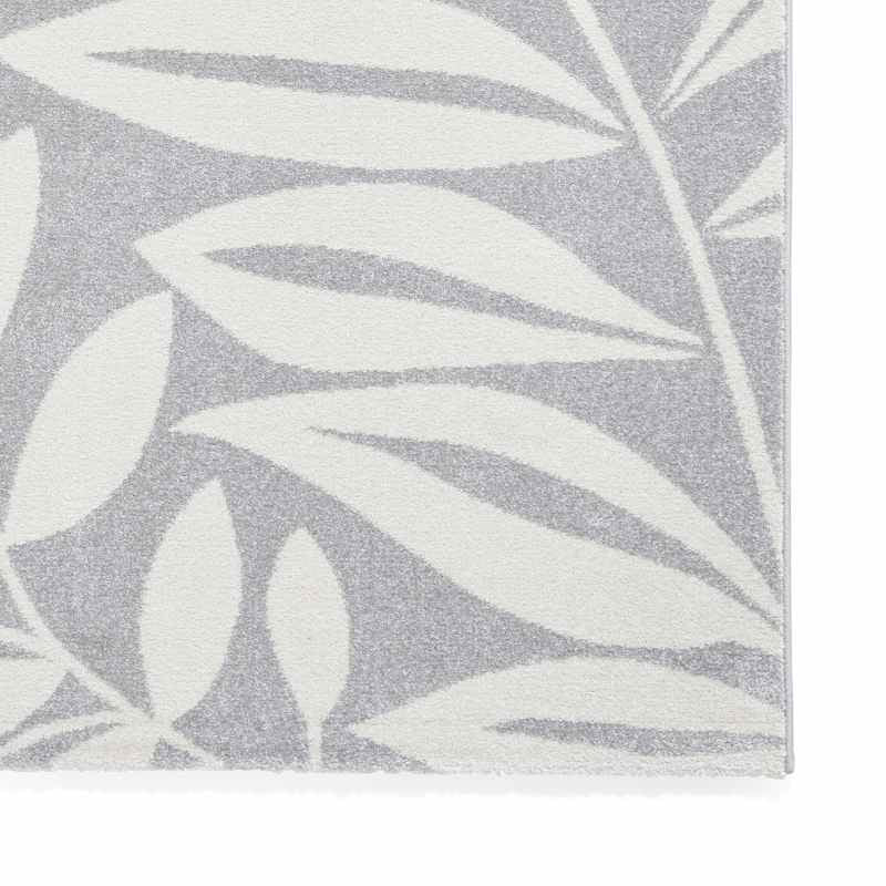 Sorral Leaves Modern Rugs by Catherine Lansfield in Grey