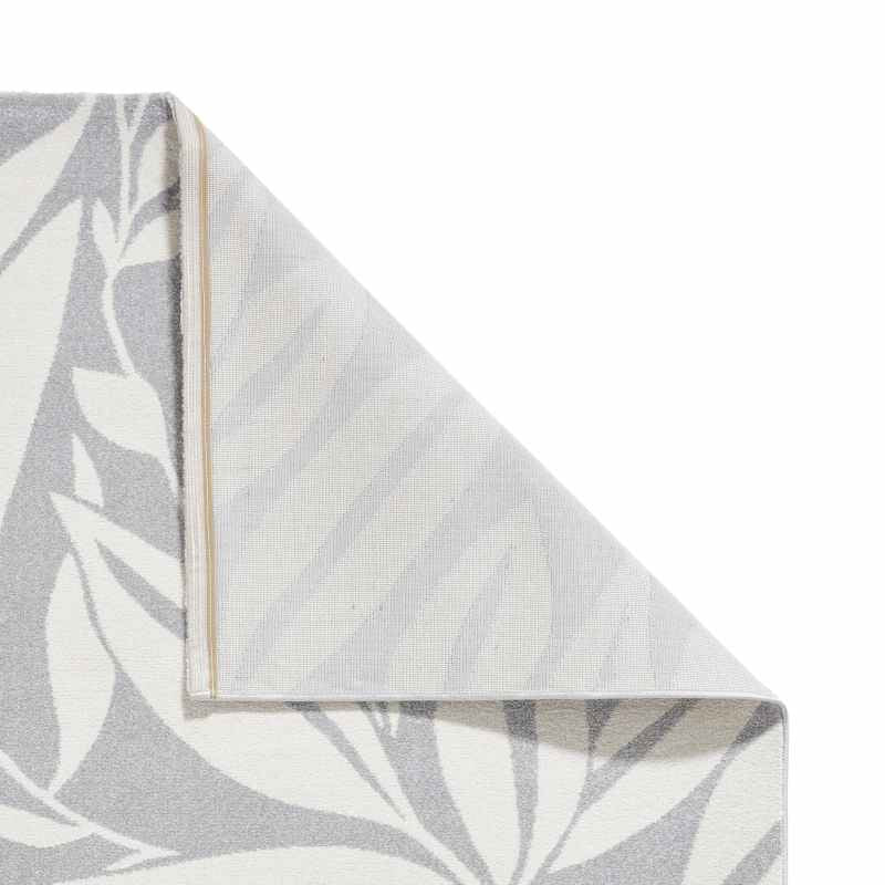 Sorral Leaves Modern Rugs by Catherine Lansfield in Grey