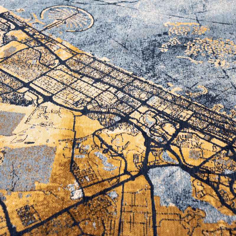 Louis De Poortere Cities Dubai Rugs in 9698 Gold Sea