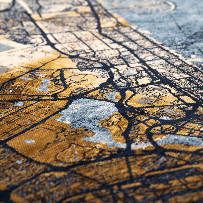 Louis De Poortere Cities Dubai Rugs in 9698 Gold Sea