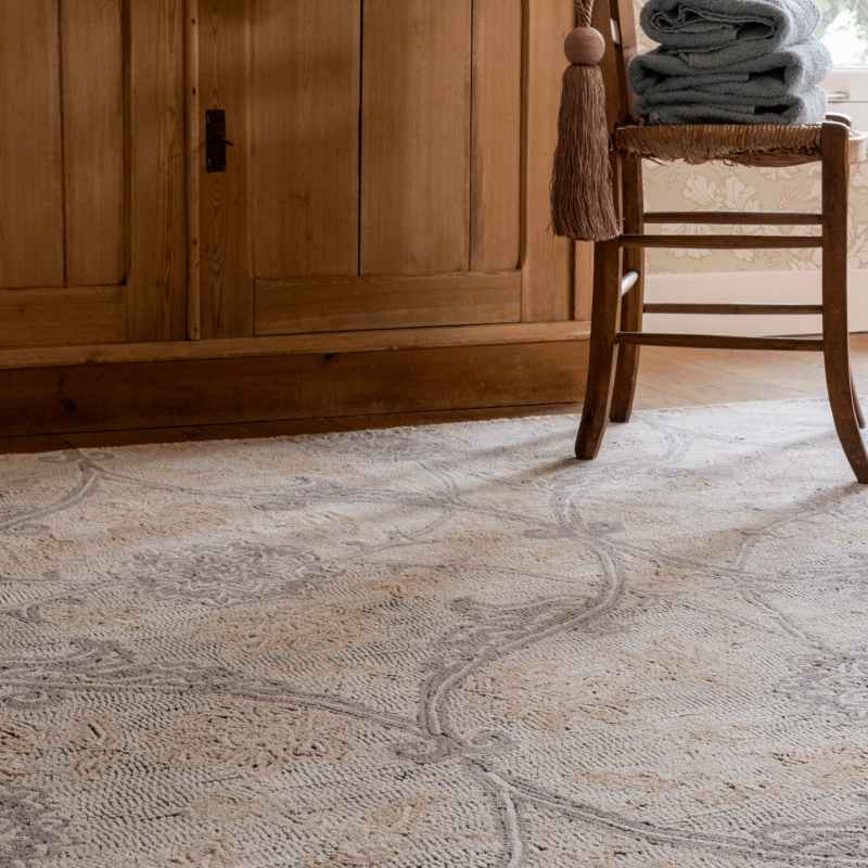 Endale Wool Rugs 079701 by Laura Ashley in Soft Truffle