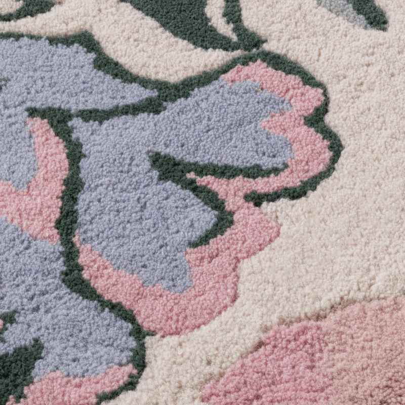 Wendling Floral Wool Rugs 083100 by Laura Ashley in Poppy Red