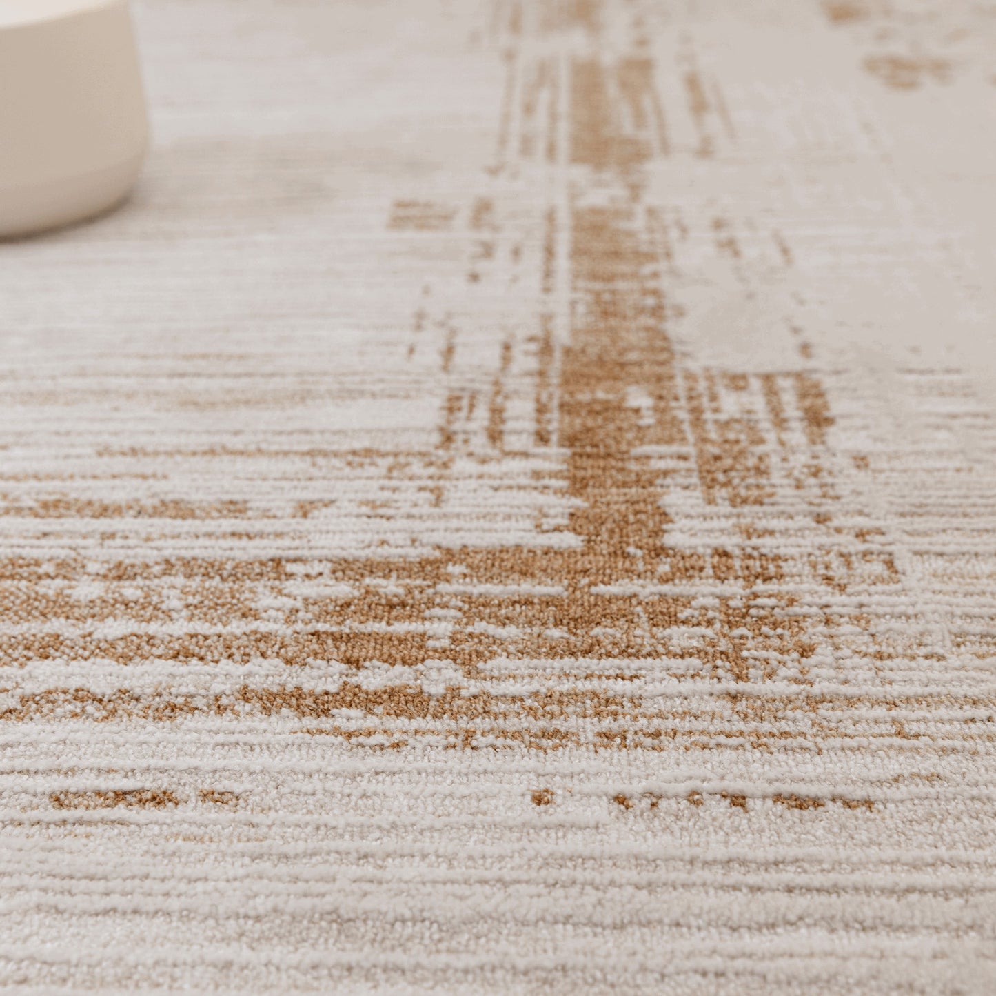 Anders AN05 Boho Geometric Shimmer Rugs in Beige Natural