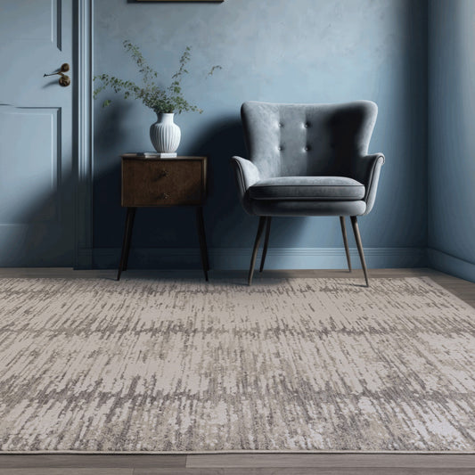 Anders Modern AN14 Boho Shimmer Rugs in Grey