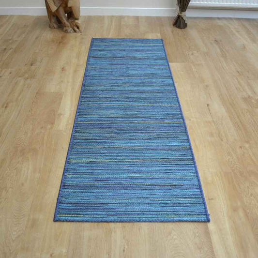 Brighton Indoor Outdoor 98122 5000 Runner Rugs in Blue Multi