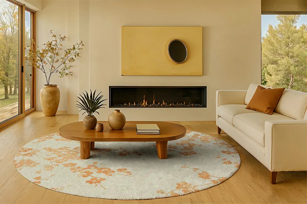 Sakura Petal Dew 9834 Washable Rug