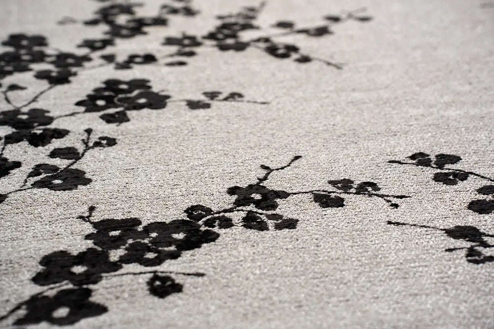 Sakura Night Snow 9835 Washable Rug