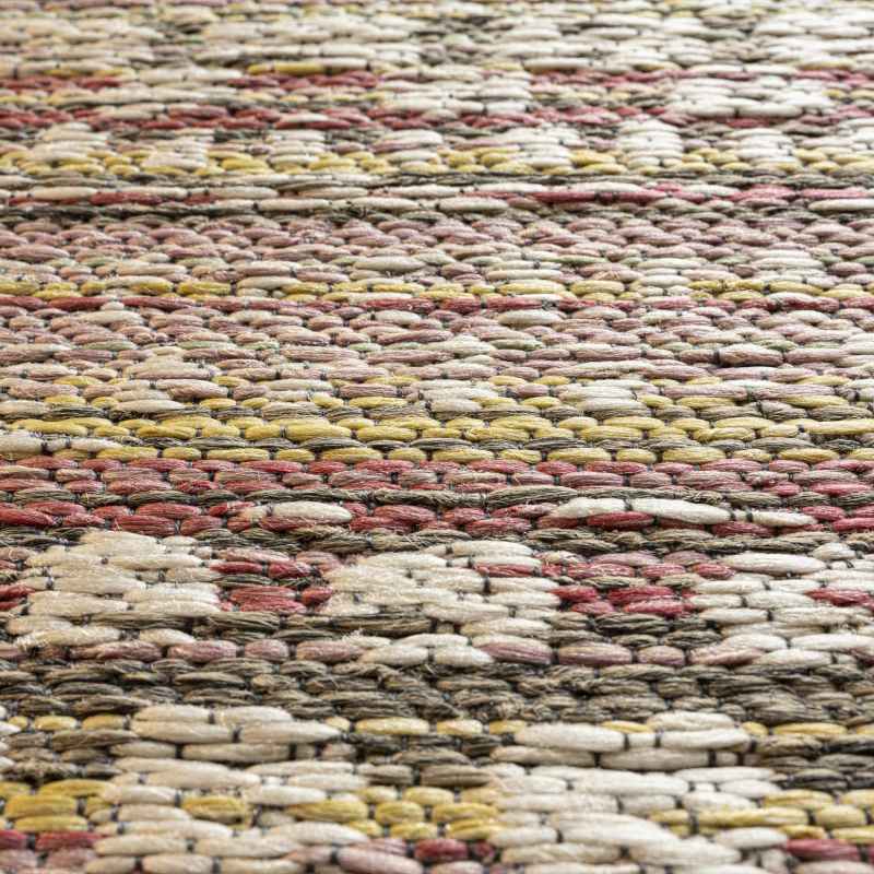 Brighton 98570 9008 Indoor Outdoor Flatweave Rugs in Pink